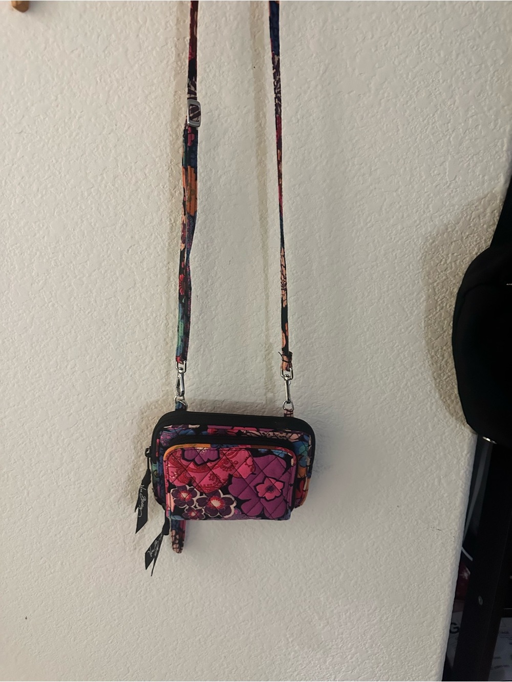 Vera Bradley Quilted Floral Crossbody Bag - Pink Multi